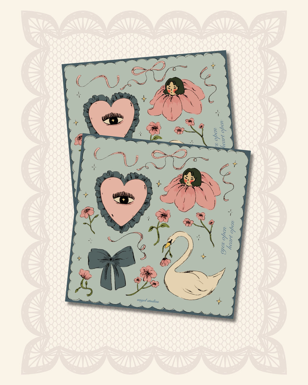 Eyes Open, Heart Open Sticker Sheet (v.2)