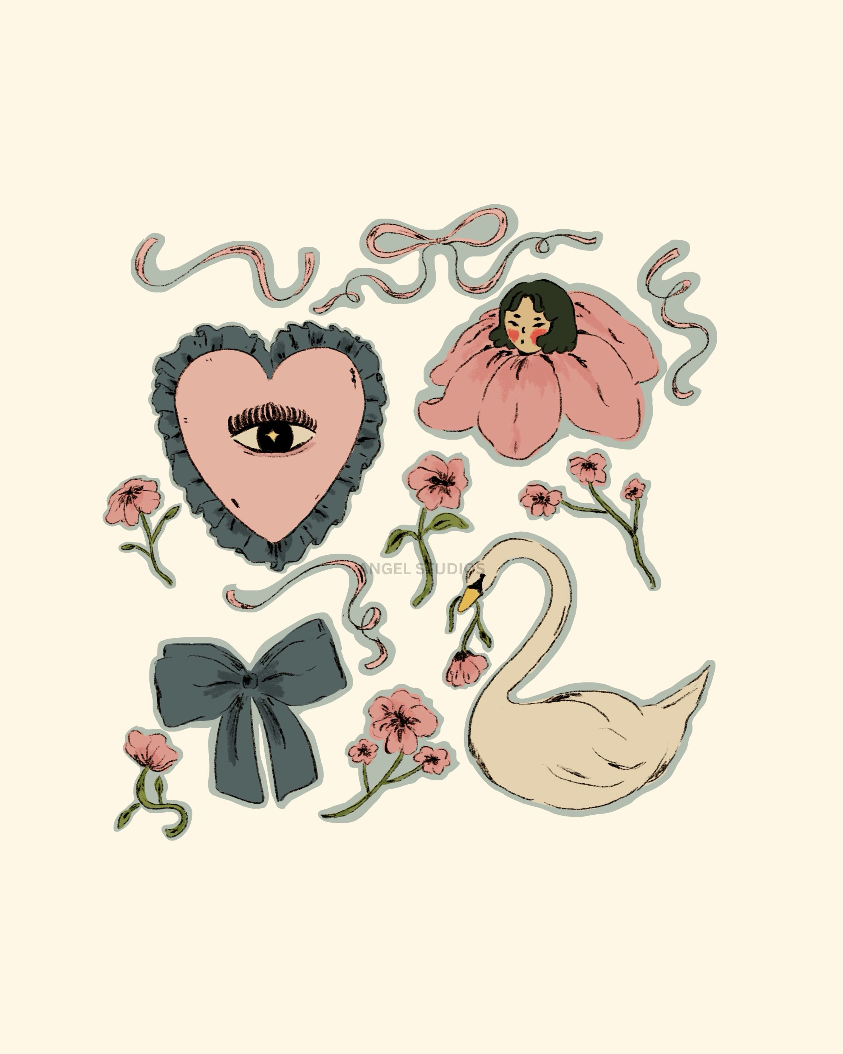 Eyes Open, Heart Open Sticker Sheet (v.2)
