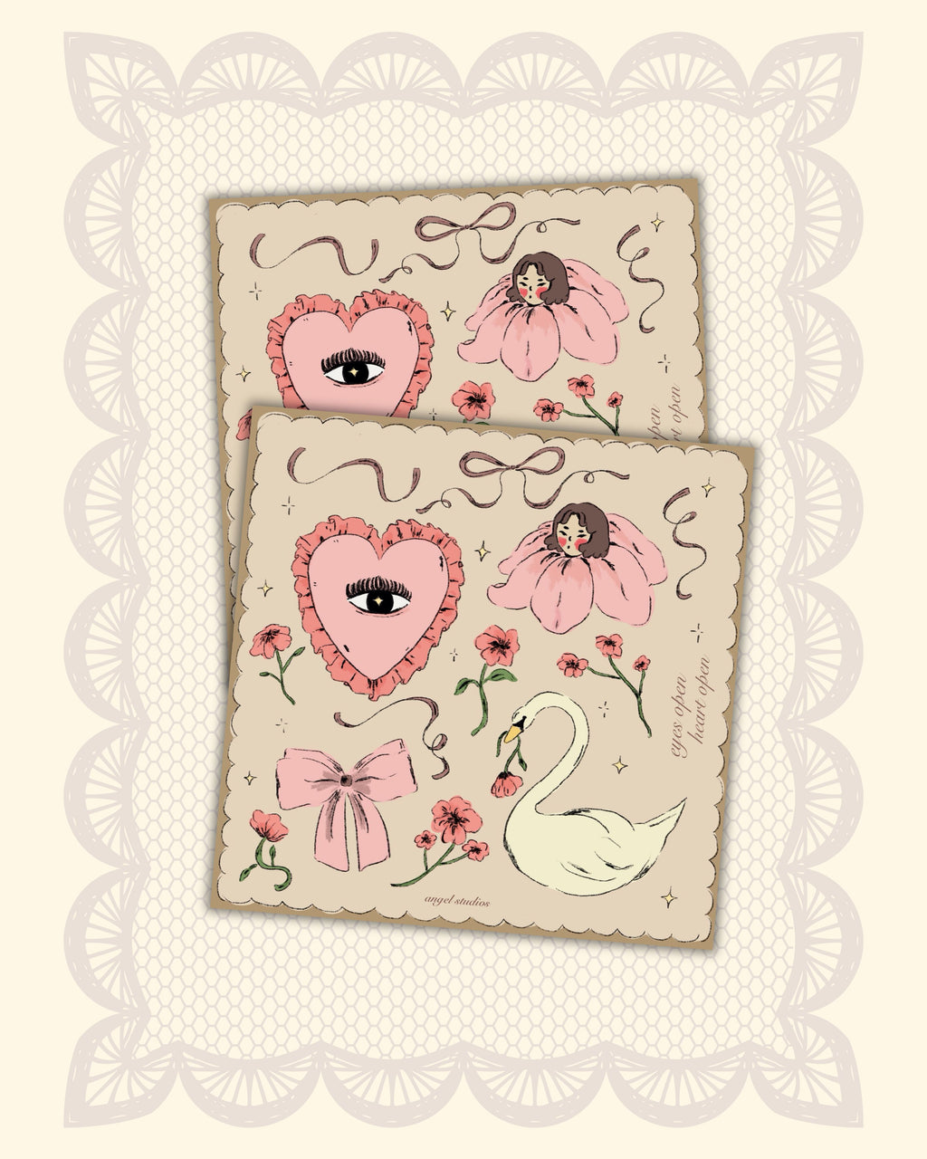 Eyes Open, Heart Open Sticker Sheet (v.1)
