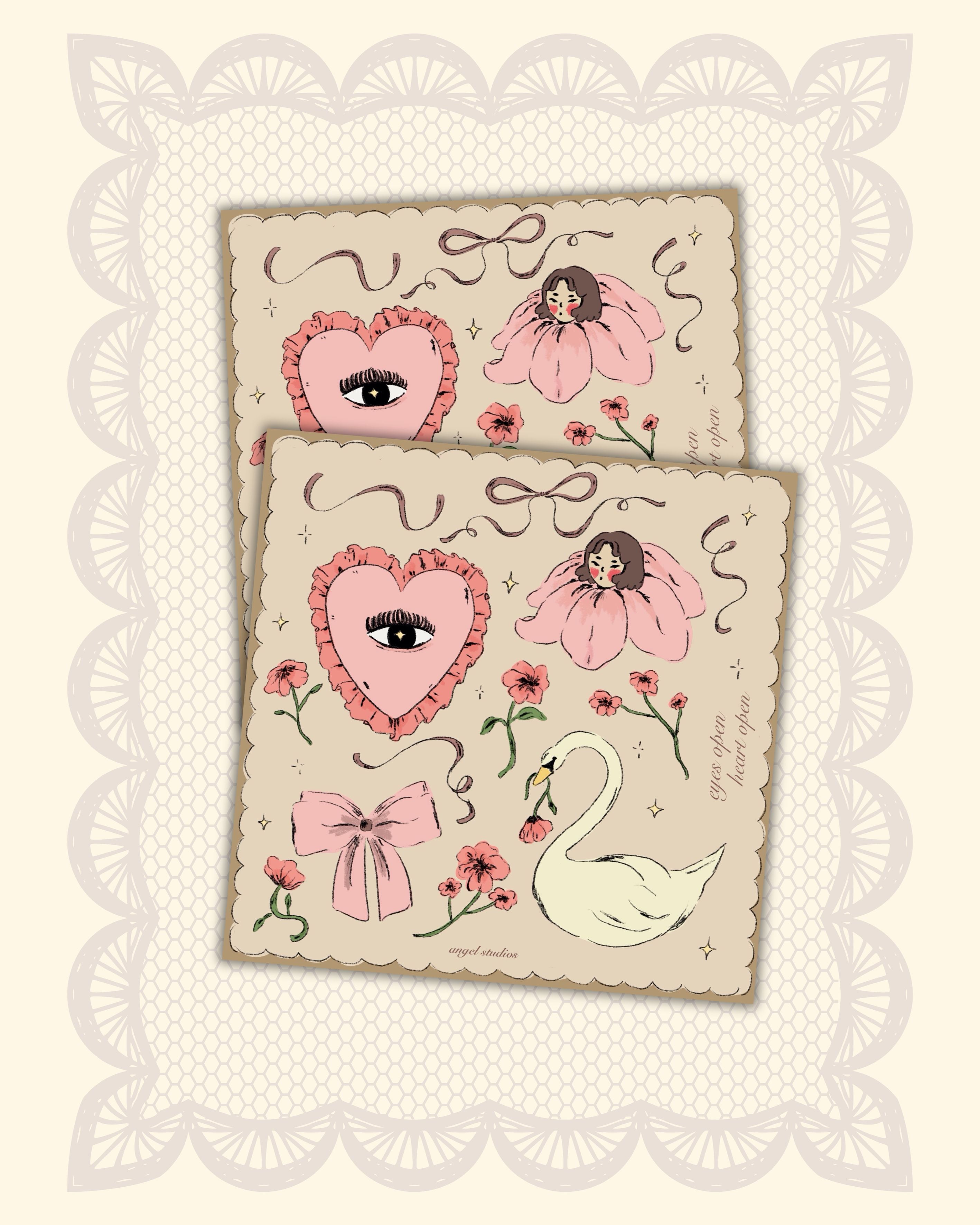 Eyes Open, Heart Open Sticker Sheet (v.1)