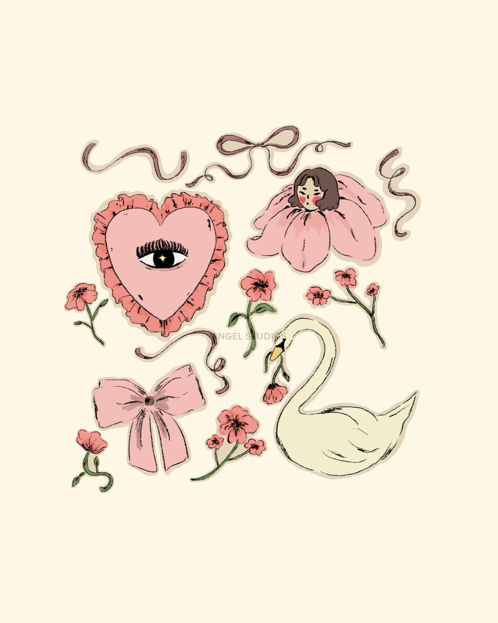 Eyes Open, Heart Open Sticker Sheet (v.1)