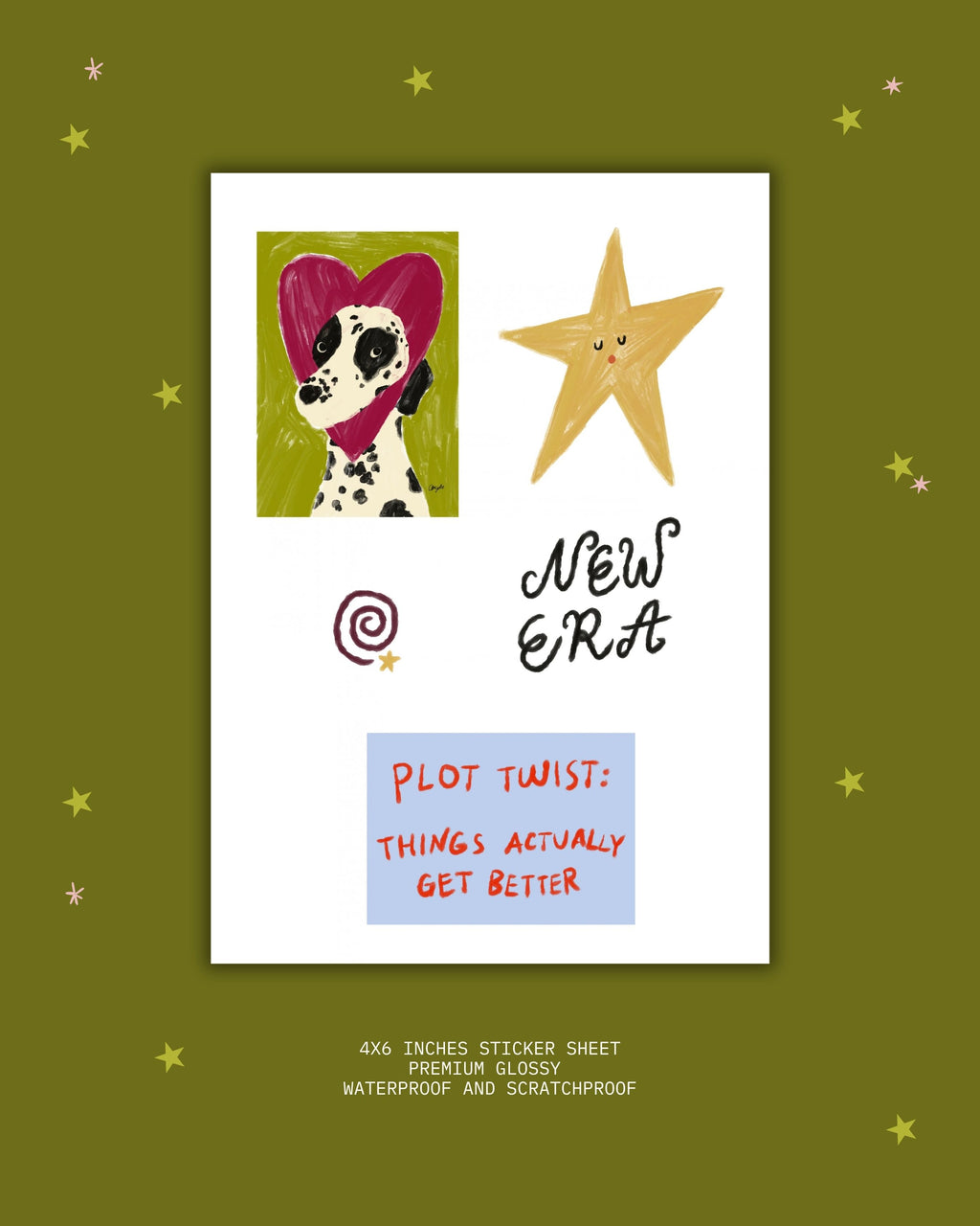 July Mail: "Begin Again" Stickers and Sticker Sheets