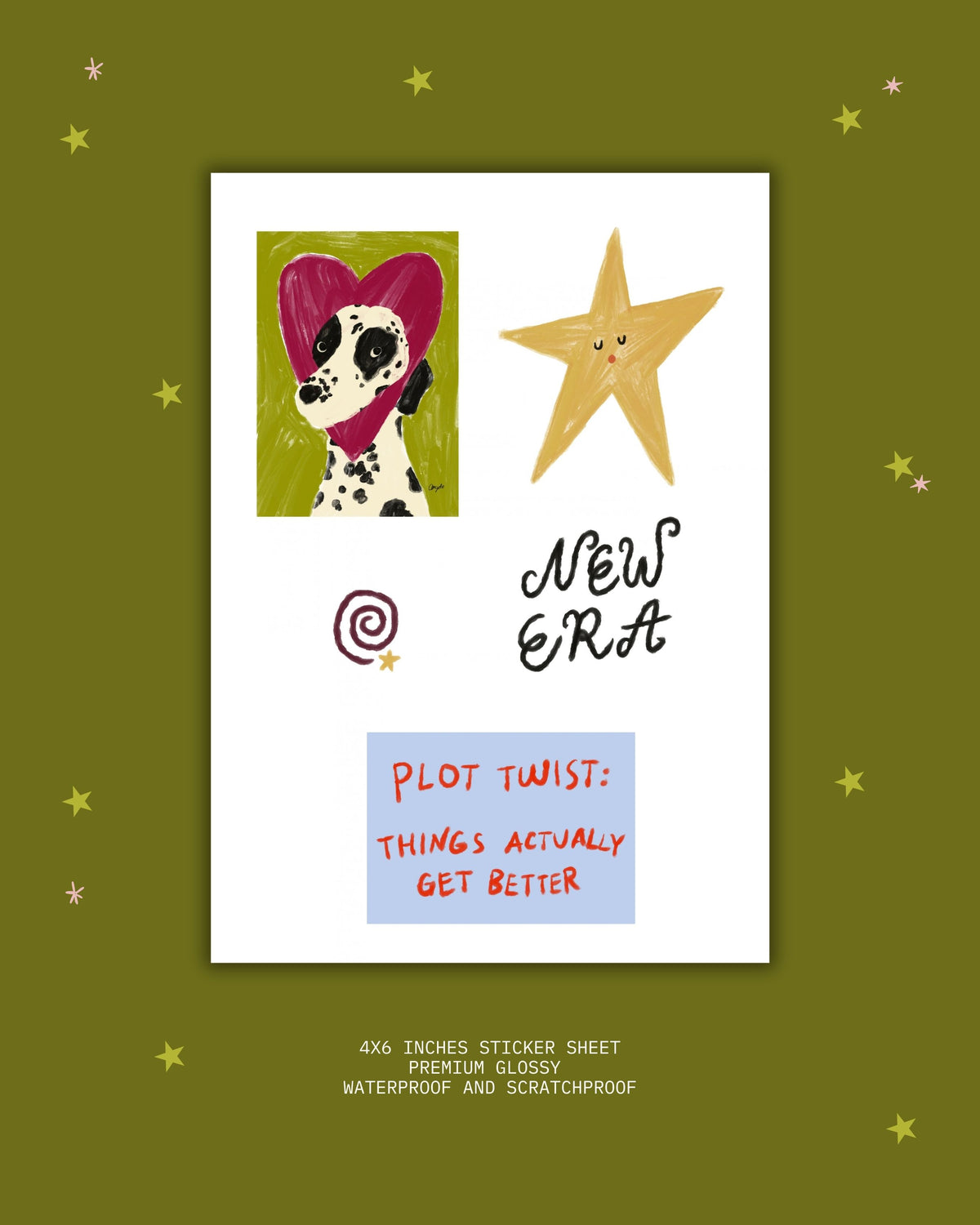 July Mail: "Begin Again" Stickers and Sticker Sheets
